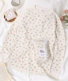 【サロン ハミュー/salong hameu】のTシャツ レディース 長袖 花柄 総柄 ワッフル サーマル ロンT ホワイト系その他|ID: prp329100004731108 ipo3291000000034286014