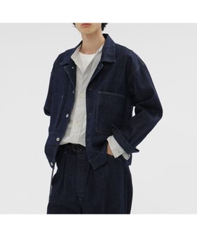 【マーガレット ハウエル/MARGARET HOWELL / MEN】のCANTON DENIM BLOUSON 人気、トレンドファッション・服の通販 founy(ファニー) ファッション Fashion メンズファッション Fashion for Men コンパクト Compact, Small Size ジーンズ Jeans, Denim Pants スマート Smart, Elegant デニム Denim, Jeans Material ネップ Nepp, Slub Yarn ブルゾン Blouson, Bomber Jacket ポケット Pocket, Pocket Detail ワイド Wide, Wide Fit ワーク Workwear, Utility Style |ID:prp329100004731110