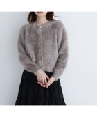 【ナチュラル ビューティー ベーシック/NATURAL BEAUTY BASIC】のデザインボタンラメシャギーカーディガン グレージュ3|ID: prp329100004731123 ipo3291000000034832566