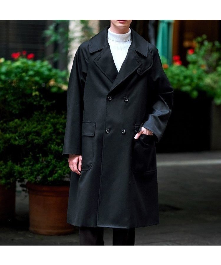 【ドレステリア/DRESSTERIOR / MEN】のウールギャバジン アルスターコート インテリア・キッズ・メンズ・レディースファッション・服の通販 founy(ファニー) 　ファッション　Fashion　メンズファッション　Fashion for Men　インナー　Innerwear　春　Spring　秋　Autumn　軽量　Lightweight, Ultra Light　スマート　Smart, Elegant　スリーブ　Sleeve, Long Sleeve / Short Sleeve　ドレス　Dress, One-Piece　人気　Popular, Best Seller　フロント　Front, Front Design　メルトン　Melton, Heavy Wool　冬　Winter / This Winter　ブラック|ID: prp329100004731125 ipo3291000000034173922