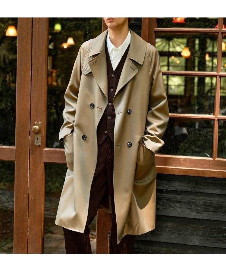 【ドレステリア/DRESSTERIOR / MEN】のウールギャバジン アルスターコート インテリア・キッズ・メンズ・レディースファッション・服の通販 founy(ファニー) 　ファッション　Fashion　メンズファッション　Fashion for Men　インナー　Innerwear　春　Spring　秋　Autumn　軽量　Lightweight, Ultra Light　スマート　Smart, Elegant　スリーブ　Sleeve, Long Sleeve / Short Sleeve　ドレス　Dress, One-Piece　人気　Popular, Best Seller　フロント　Front, Front Design　メルトン　Melton, Heavy Wool　冬　Winter / This Winter　オリーブグリーン|ID: prp329100004731125 ipo3291000000034173923
