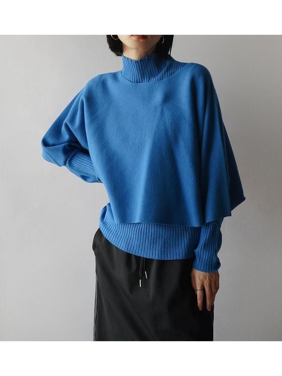 【ラシュッド/LASUD】のハイゲージニットアンサンブル インテリア・キッズ・メンズ・レディースファッション・服の通販 founy(ファニー) ファッション Fashion レディースファッション Fashion for Women トップス・カットソー Cut & Sew Tops ニット Knit Tops & Sweaters アンサンブルニット Knit Ensembles & Twin Sets アンサンブル Ensemble Set インナー Innerwear エレガント 上品 Elegant ストレッチ Stretch, Stretchy Fabric セパレート Separate, Two-Piece バランス Balance, Style Balance リブニット Rib Knit, Ribbed Knit ブルー|ID: prp329100004731126 ipo3291000000034636299