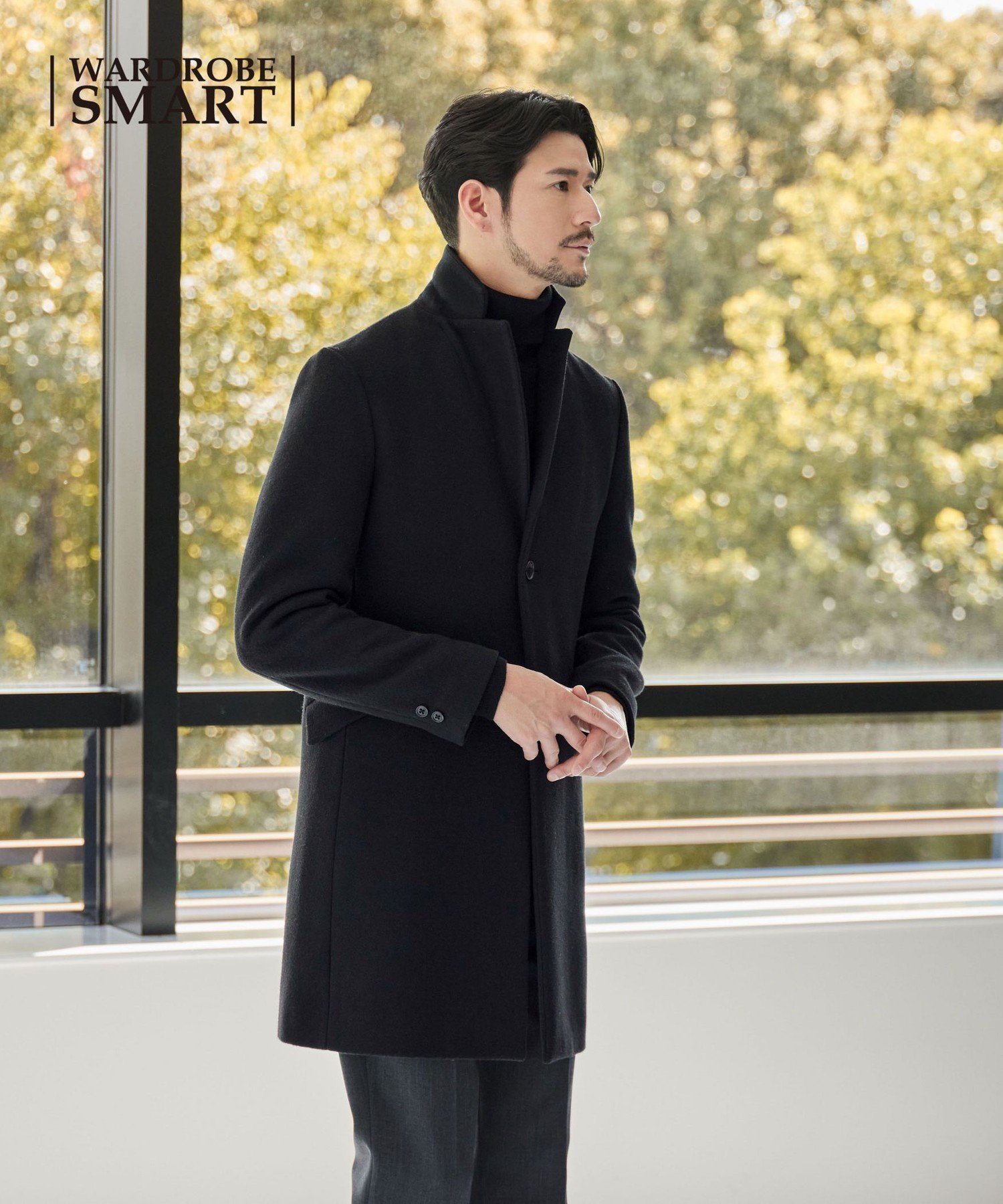 【ビューティ&ユース ユナイテッドアローズ/BEAUTY&YOUTH / UNITED ARROWS / MEN】の【WEB限定 WARDROBE SMART】PE メルトン チェスターコート インテリア・キッズ・メンズ・レディースファッション・服の通販 founy(ファニー) 　ファッション　Fashion　メンズファッション　Fashion for Men　オケージョン　Occasion Wear　シェイプ　Shape, Slim Fit　スマート　Smart, Elegant　チェスターコート　Chester Coat, Long Coat　バランス　Balance, Style Balance　ファブリック　Fabric, Textile　フラップ　Flap, Flap Pocket　ポケット　Pocket, Pocket Detail　メルトン　Melton, Heavy Wool　冬　Winter / This Winter　クリスマス X'mas　Christmas / X'mas　ビジネス 仕事 通勤　Business / Work / Commuting　結婚式　Wedding　BLACK|ID: prp329100004731142 ipo3291000000034776983