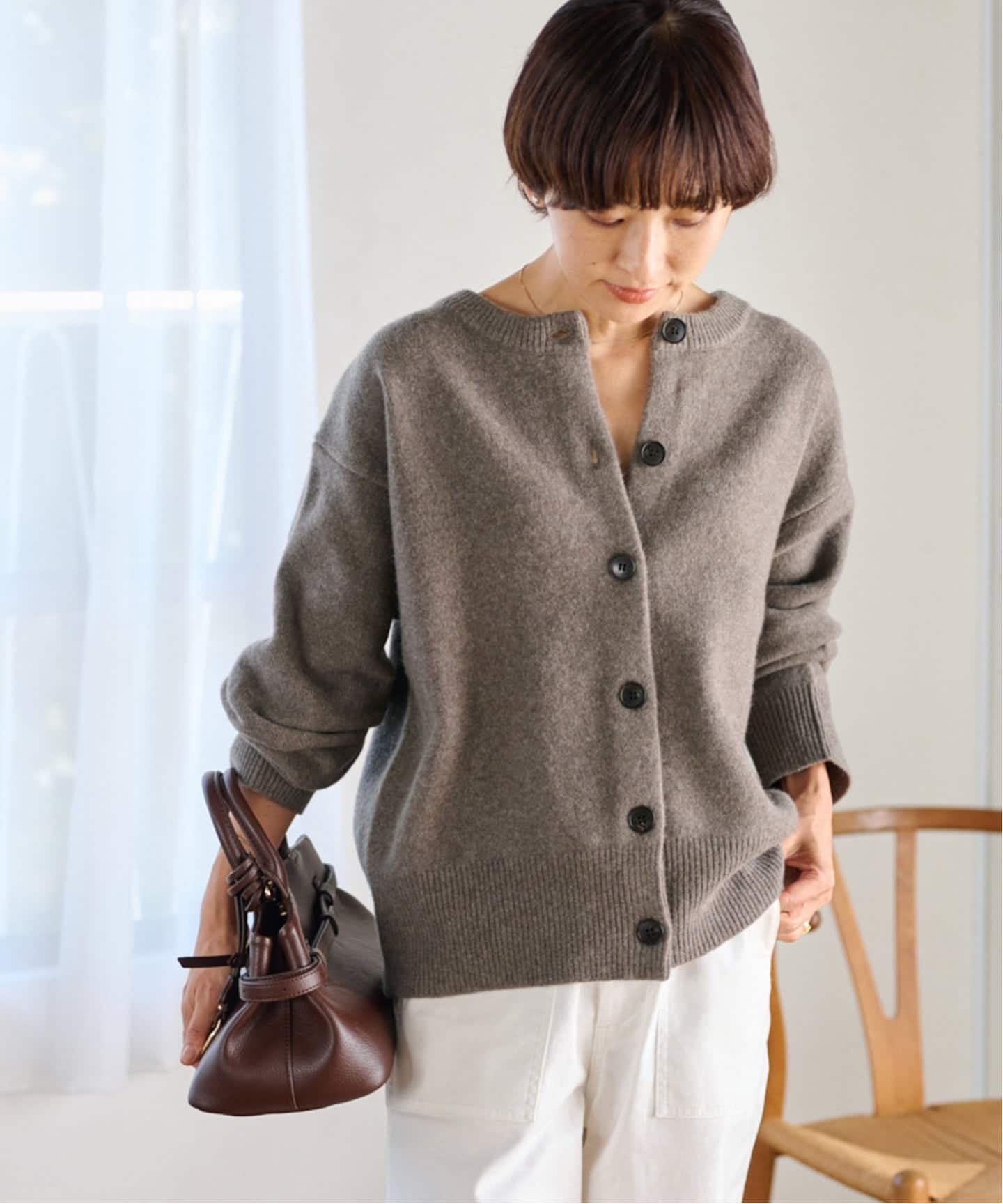 【ジャーナルスタンダード レリューム/JOURNAL STANDARD relume】の25AW新作 ウールカシミヤ2WAYクルーネックカーディガン 人気、トレンドファッション・服の通販 founy(ファニー) 　ファッション　Fashion　レディースファッション　Fashion for Women　トップス・カットソー　Cut & Sew Tops　カーディガン・羽織り　Layered Style Cardigans　2025年　2025　2025-2026秋冬・A/W　Autumn/Winter 2025–26 AW25–26　なめらか　Smooth, Silky Texture　カーディガン　Cardigan, Knitwear　人気　Popular, Best Seller　 other-1|ID: prp329100004731145 ipo3291000000034667307