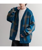 【ロッキーモンロー/Rocky Monroe】のオーバーサイズ 総柄Vネックニットカーディガン B-4.Mブルー|ID: prp329100004731154 ipo3291000000034730525