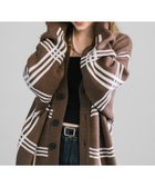 【ロッキーモンロー/Rocky Monroe】のオーバーサイズ 総柄Vネックニットカーディガン B-5.ブラウン|ID: prp329100004731154 ipo3291000000034730527