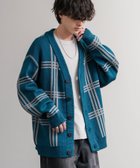 【ロッキーモンロー/Rocky Monroe】のオーバーサイズ 総柄Vネックニットカーディガン B-7.ブルー|ID: prp329100004731154 ipo3291000000034730533
