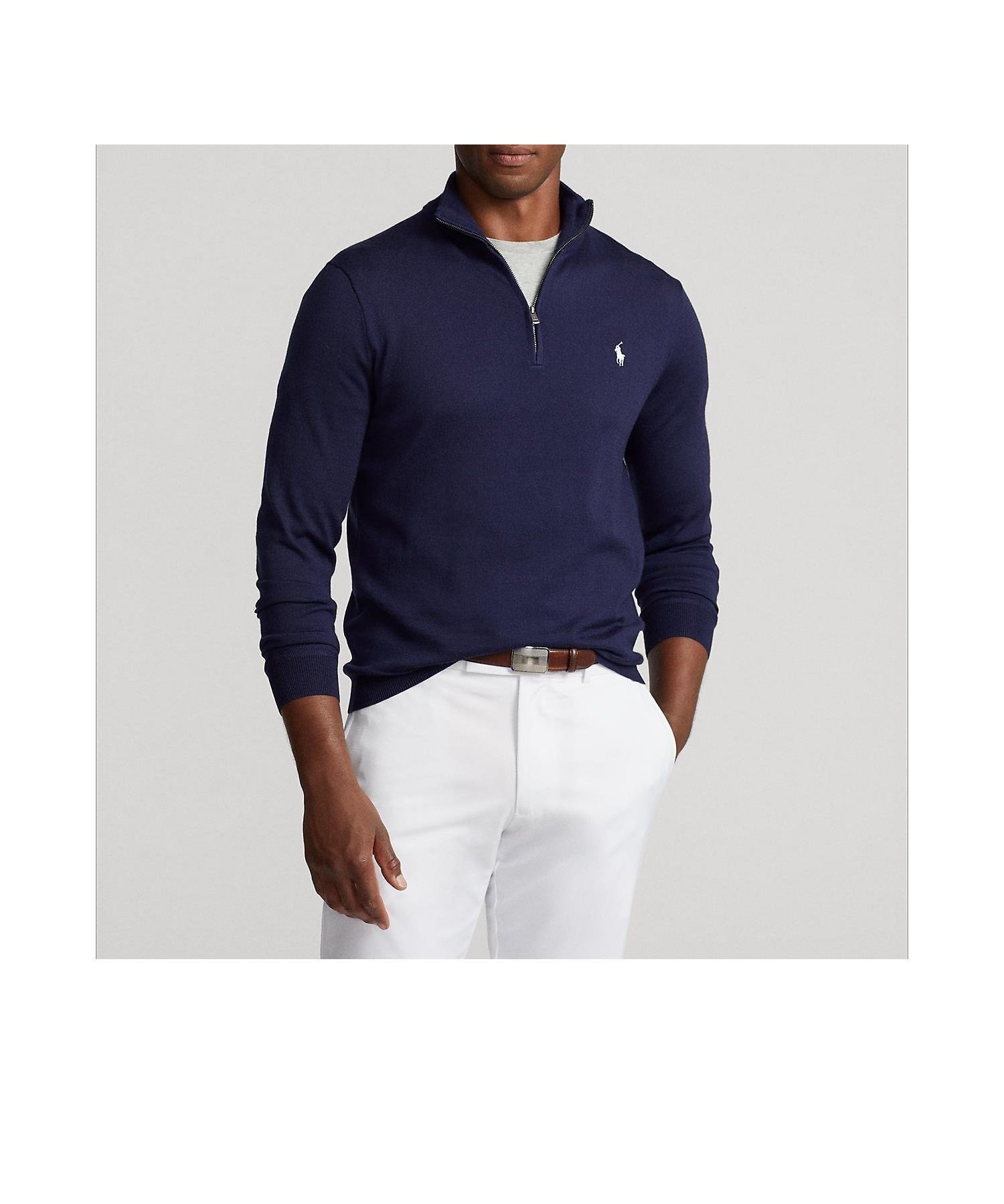 【ラルフローレン/RALPH LAUREN / MEN】の(POLO GOLF)パフォーマンス クォータージップ セーター インテリア・キッズ・メンズ・レディースファッション・服の通販 founy(ファニー) 　ファッション　Fashion　メンズファッション　Fashion for Men　ゴルフ　Golf　カフス　Cuff Design　セーター　Sweater, Knitwear　ハイネック　High Neck, Mock Neck　パフォーマンス　Performance, Active Function　フィット　Fit, Slim Fit　モダン　Modern, Contemporary　リブニット　Rib Knit, Ribbed Knit　レギュラー　Regular, Standard Fit　長袖　Long Sleeve, Full Sleeve　410ネイビー|ID: prp329100004731172 ipo3291000000034174103