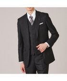 【タケオキクチ/TAKEO KIKUCHI / MEN】の【3ピースセット】シャイニーヘリンボン スーツ 人気、トレンドファッション・服の通販 founy(ファニー) ファッション Fashion メンズファッション Fashion for Men シャドー Shadow, Subtle Pattern ジャケット Jacket, Outerwear スーツ Suit, Formalwear 定番 Standard, Basic Item ベスト Vest, Waistcoat ポケット Pocket, Pocket Detail 無地 Plain, Solid Color エレガント 上品 Elegant thumbnail ブラック|ID: prp329100004731215 ipo3291000000034174256