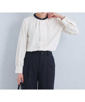 【ユナイテッドアローズ/UNITED ARROWS】のフロント タック ブラウス 人気、トレンドファッション・服の通販 founy(ファニー) ファッション Fashion レディースファッション Fashion for Women トップス・カットソー Cut & Sew Tops シャツ・ブラウス・オフィスカジュアル Elegant Blouses & Button-Ups インナー Innerwear 秋 Autumn クール Cool, Chic ジャケット Jacket, Outerwear ドット Polka Dot, Dot Pattern フロント Front, Front Design ベーシック Basic, Essential ボトム Bottoms, Lower Wear ロング Long, Long-Length 冬 Winter / This Winter アウトレット Outlet / Clearance エレガント 上品 Elegant ビジネス 仕事 通勤 Business / Work / Commuting |ID:prp329100004731251