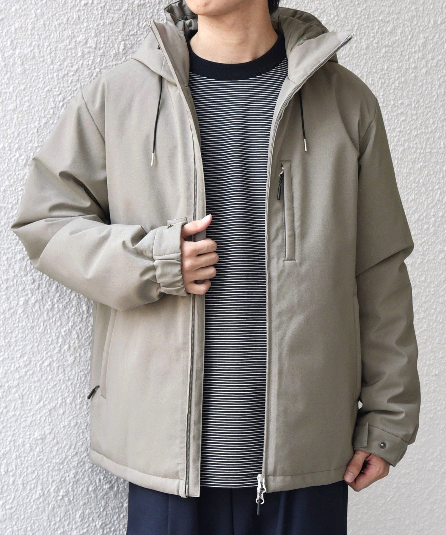 【シップス/SHIPS / MEN】の【WEB限定】SHIPS any 手洗い可能/撥水 ウールライク ユーティリティー 中綿 マウンテンパーカー インテリア・キッズ・メンズ・レディースファッション・服の通販 founy(ファニー) 　ファッション　Fashion　メンズファッション　Fashion for Men　シンプル　Simple, Minimal　スマート　Smart, Elegant　パーカー　Hoodie, Parka　ポケット　Pocket, Pocket Detail　防寒　Cold Protection, Winter-Ready　エレガント 上品　Elegant　2025年　2025　2025-2026秋冬・A/W　Autumn/Winter 2025–26 AW25–26　ベージュ|ID: prp329100004731285 ipo3291000000034279492