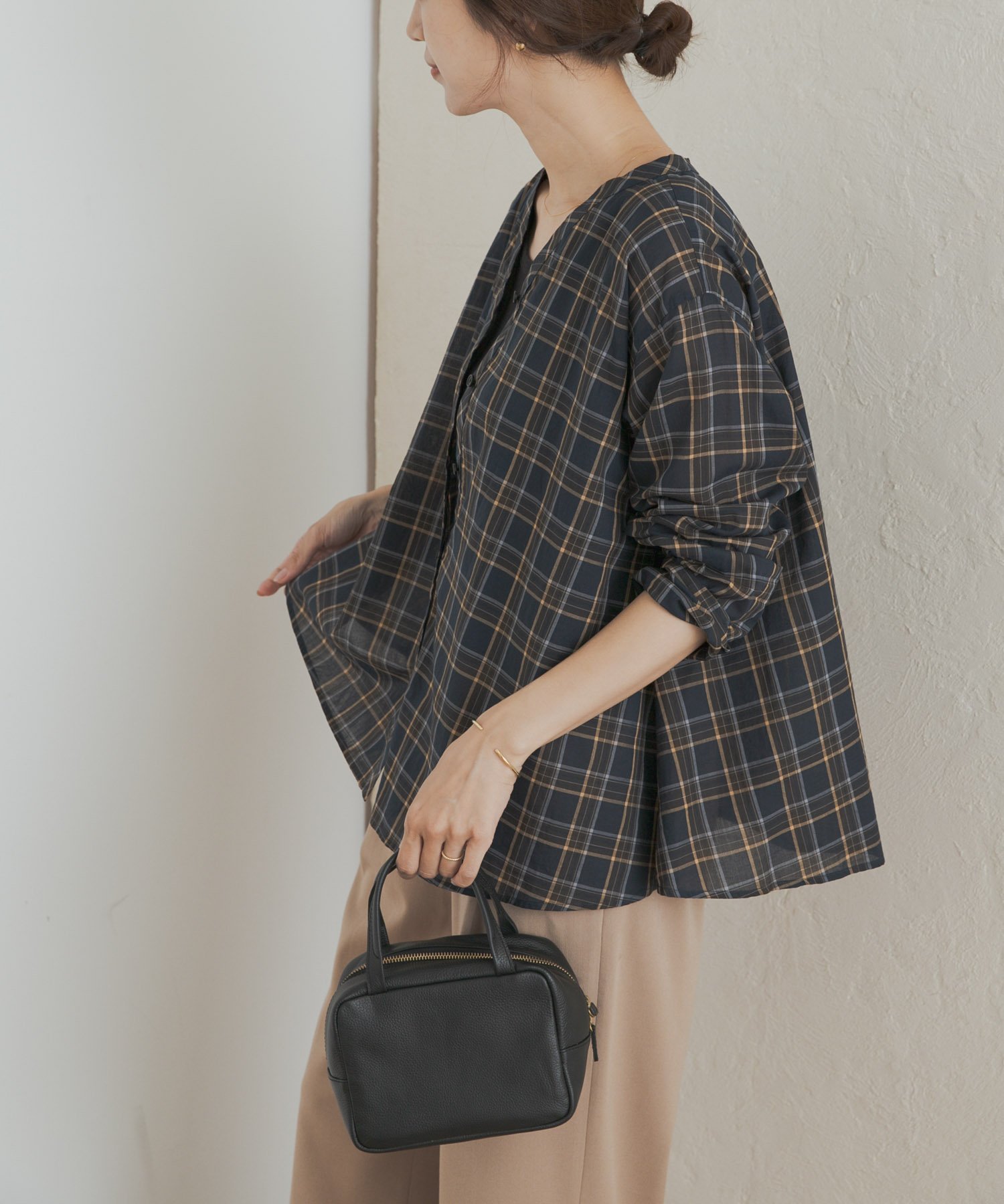 【アーバンリサーチ ドアーズ/URBAN RESEARCH DOORS】のチェックフレアブラウス インテリア・キッズ・メンズ・レディースファッション・服の通販 founy(ファニー) 　ファッション　Fashion　レディースファッション　Fashion for Women　トップス・カットソー　Cut & Sew Tops　シャツ・ブラウス・オフィスカジュアル　Elegant Blouses & Button-Ups　2025年　2025　2025-2026秋冬・A/W　Autumn/Winter 2025–26 AW25–26　冬　Winter / This Winter　ジーンズ　Jeans, Denim Pants　チェック　Check, Plaid, Tartan　フレア　Flare, Flared　A/W・秋冬　Autumn/Winter　ブルー系その他|ID: prp329100004731299 ipo3291000000034174545