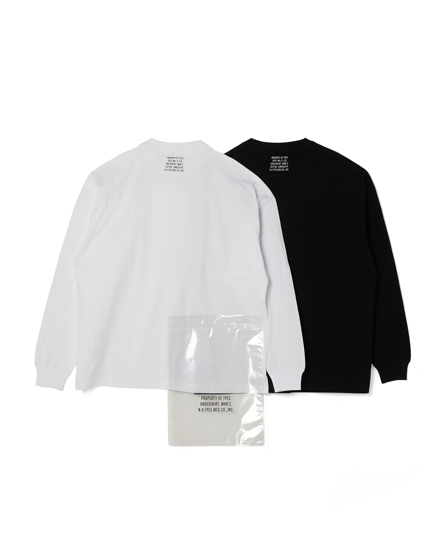 【エヌ.ハリウッド/N.HOOLYWOOD / MEN】の2PACK T-SHIRT 人気、トレンドファッション・服の通販 founy(ファニー) 　ファッション　Fashion　メンズファッション　Fashion for Men　アンダー　Underwear Essentials　クラシック　Classic, Timeless Style　コレクション　Collection, Seasonal Line　今季　This Season, Current Season　ショルダー　Shoulder, Shoulder Strap　スリーブ　Sleeve, Long Sleeve / Short Sleeve　ドロップ　Drop Shoulder, Dropped Style　定番　Standard, Basic Item　人気　Popular, Best Seller　ミリタリー　Military, Army Style　ロング　Long, Long-Length　 other-1|ID: prp329100004731303 ipo3291000000034174556