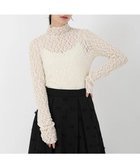 【ストロベリーフィールズ/STRAWBERRY FIELDS】のシュリンクレースハイネックプルオーバー 人気、トレンドファッション・服の通販 founy(ファニー) ファッション Fashion レディースファッション Fashion for Women トップス・カットソー Cut & Sew Tops カジュアルプルオーバー・ニットトップス Pullovers & Knit Tops / Casual Pullovers thumbnail オフベージュ2|ID: prp329100004731340 ipo3291000000034520076