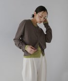 【ヘラム/hellam】のレイヤード配色ニットカーディガン 人気、トレンドファッション・服の通販 founy(ファニー) ファッション Fashion レディースファッション Fashion for Women トップス・カットソー Cut & Sew Tops ニット Knit Tops & Sweaters カーディガン・羽織り Layered Style Cardigans カーディガン Cardigan, Knitwear thumbnail チャコールグレー|ID: prp329100004731342 ipo3291000000034789218