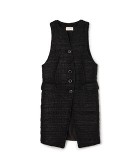 【トゥモローランド/TOMORROWLAND】のシックツイード ミドルジレ 人気、トレンドファッション・服の通販 founy(ファニー) ファッション Fashion レディースファッション Fashion for Women アウター Coat / Outerwear Collection トップス・カットソー Cut & Sew Tops ベスト&ジレ / 重ね着スタイル Vests & Gilets おすすめ Recommended / Our Picks アクリル Acrylic Material エレガント 上品 Elegant ツイード Twill, Twill Weave ノースリーブ Sleeveless, No-Sleeve ハイネック High Neck, Mock Neck フィット Fit, Slim Fit フランス France, French フロント Front, Front Design マニッシュ Mannish, Boyish メタル Metal, Metal Parts |ID:prp329100004731374