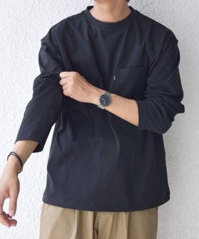 【シップス/SHIPS / MEN】のSHIPS any SORONA ストレッチ ジャージー スピンドル ポケット Tシャツ (ロンT) 人気、トレンドファッション・服の通販 founy(ファニー) ファッション Fashion メンズファッション Fashion for Men インナー Innerwear シンプル Simple, Minimal ストレッチ Stretch, Stretchy Fabric スピンドル Spindle, Drawcord スリーブ Sleeve, Long Sleeve / Short Sleeve プリーツ Pleats, Pleated ボックス Boxy, Box Shape ポケット Pocket, Pocket Detail ヨーク Yoke, Yoke Design リラックス Relax, Relaxed Fit ロング Long, Long-Length エレガント 上品 Elegant |ID:prp329100004731456