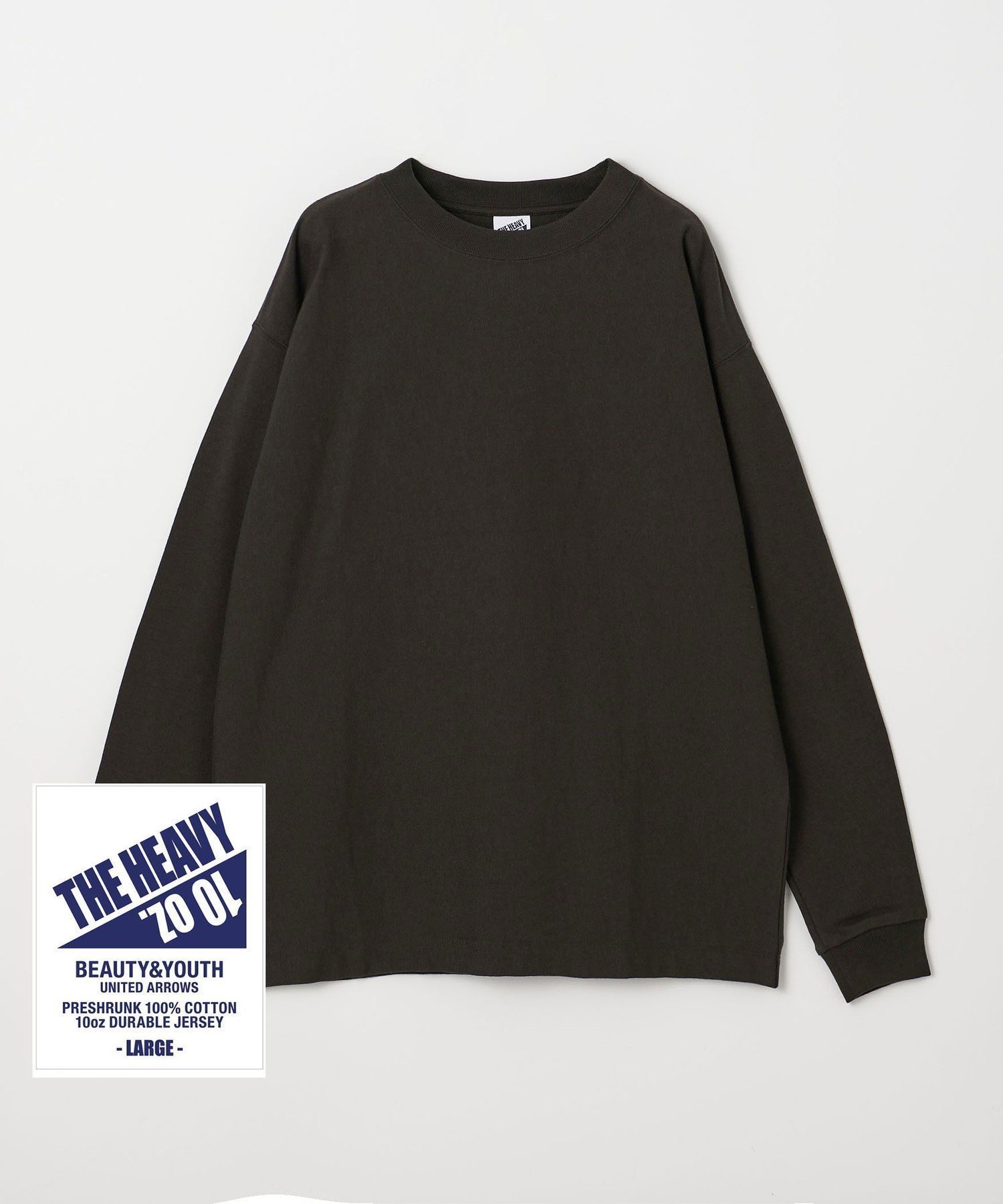 【ビューティ&ユース ユナイテッドアローズ/BEAUTY&YOUTH / UNITED ARROWS / MEN】のTHE HEAVY 10oz ヘビー ワイド クルーネック カットソー インテリア・キッズ・メンズ・レディースファッション・服の通販 founy(ファニー) 　ファッション　Fashion　メンズファッション　Fashion for Men　トップス・カットソー　Cut & Sew Tops　アメリカン　American Style　カットソー　Cut and Sewn Top　スタンダード　Standard, Basic　スペシャル　Special, Limited Edition　スポーツ　Sports, Activewear　トラベル　Travel, Travel Gear　トレンド　Trend, Trending Now　定番　Standard, Basic Item　人気　Popular, Best Seller　バランス　Balance, Style Balance　パターン　Pattern, Design Print　フラット　Flat, Flat Shoes　プリント　Print, Printed Pattern　ベーシック　Basic, Essential　ルーズ　Loose, Oversized　ワイド　Wide, Wide Fit　A/W・秋冬　Autumn/Winter　旅行　Travel　DK.GRAY|ID: prp329100004731458 ipo3291000000034175130