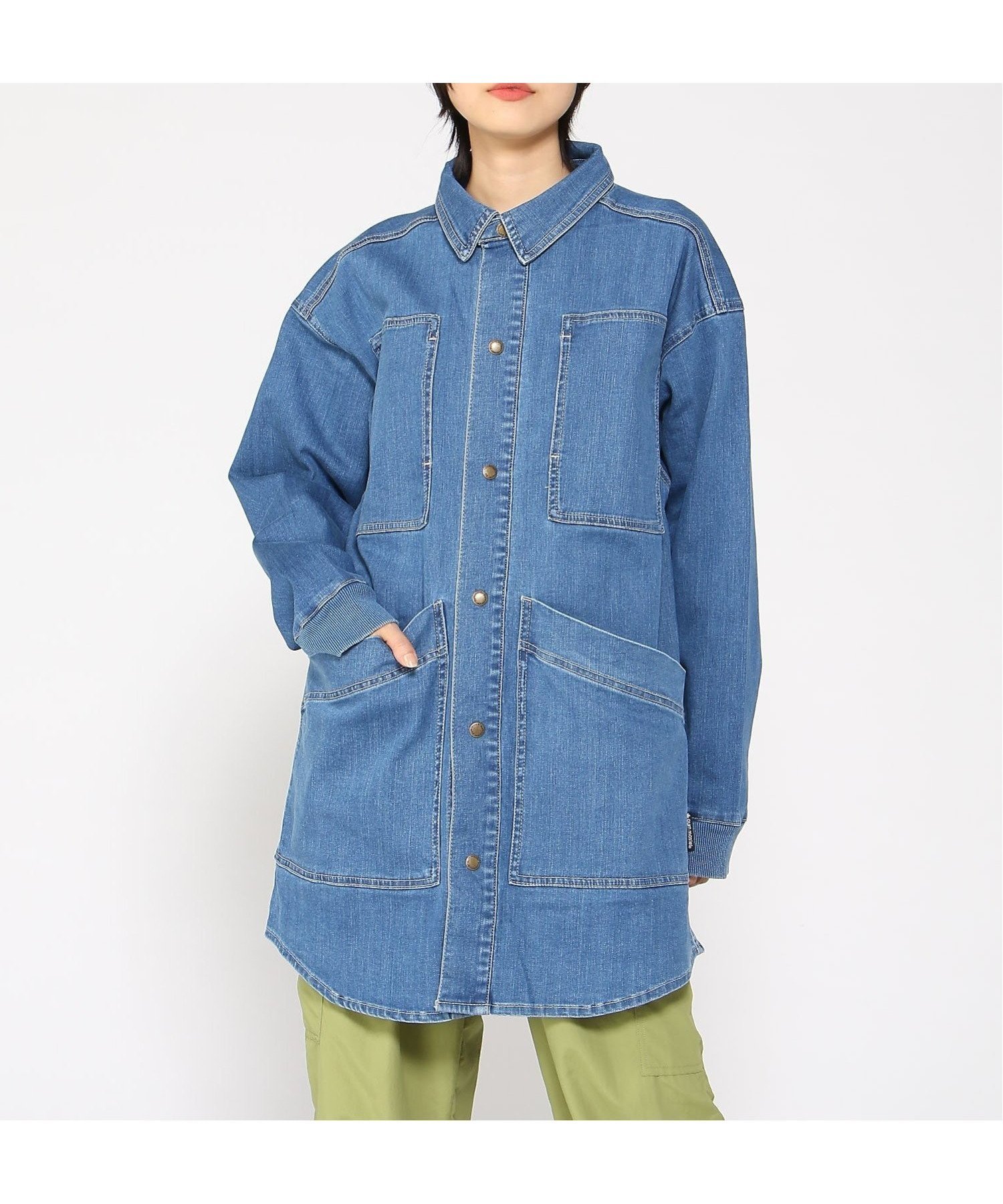 【ジムマスター/gym master / MEN】のgym master/10ozストレッチデニムロングシャツ インテリア・キッズ・メンズ・レディースファッション・服の通販 founy(ファニー) 　ファッション　Fashion　メンズファッション　Fashion for Men　アウトドア　Outdoor Clothing　インディゴ　Indigo Denim　春　Spring　秋　Autumn　カフス　Cuff Design　ショール　Shawl, Wrap　スクエア　Square, Square Shape　ストレッチ　Stretch, Stretchy Fabric　スポーツ　Sports, Activewear　ツイル　Twist, Twisted Detail　デニム　Denim, Jeans Material　長袖　Long Sleeve, Full Sleeve　ポケット　Pocket, Pocket Detail　無地　Plain, Solid Color　ワイド　Wide, Wide Fit　冬　Winter / This Winter　ブルー|ID: prp329100004731469 ipo3291000000034175172