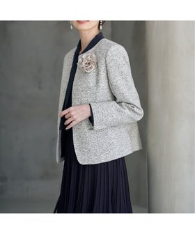 【イッカ/ikka】の【フォーマル対応】ファンシーツイードジャケット 人気、トレンドファッション・服の通販 founy(ファニー) ファッション Fashion レディースファッション Fashion for Women アウター Coat / Outerwear Collection レディースジャケット・軽アウター Jackets おすすめ Recommended / Our Picks シンプル Simple, Minimal セレモニー Ceremony ツイード Twill, Twill Weave フォーマル Formal, Dressy ポケット Pocket, Pocket Detail ラウンド Round, Round Neck エレガント 上品 Elegant |ID:prp329100004731481