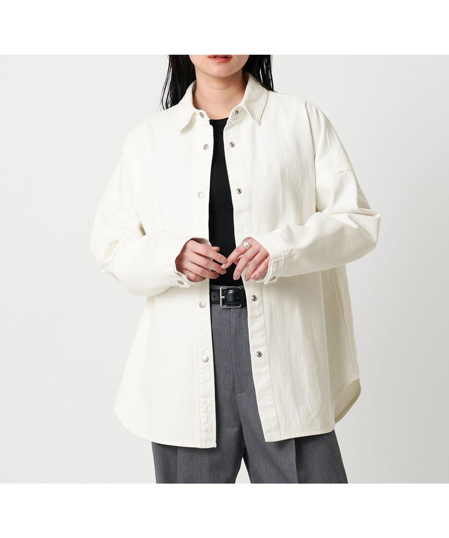 【ユナイテッドアローズ/UNITED ARROWS】のMARW UNITED ARROWS デニム オーバー シャツ インテリア・キッズ・メンズ・レディースファッション・服の通販 founy(ファニー) 　ファッション　Fashion　レディースファッション　Fashion for Women　トップス・カットソー　Cut & Sew Tops　シャツ・ブラウス・オフィスカジュアル　Elegant Blouses & Button-Ups　春　Spring　デニム　Denim, Jeans Material　人気　Popular, Best Seller　ポケット　Pocket, Pocket Detail　A/W・秋冬　Autumn/Winter　S/S・春夏　SS, Spring/Summer, Warm Season　おすすめ　Recommended / Our Picks　夏　Summer　ビジネス 仕事 通勤　Business / Work / Commuting　OFF WHITE|ID: prp329100004731497 ipo3291000000034541102