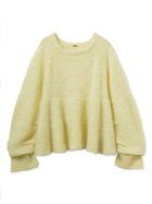 【ミラオーウェン/Mila Owen】のモヘア混タックスリーブペプラムニットプルオーバー 人気、トレンドファッション・服の通販 founy(ファニー) ファッション Fashion レディースファッション Fashion for Women トップス・カットソー Cut & Sew Tops ニット Knit Tops & Sweaters カジュアルプルオーバー・ニットトップス Pullovers & Knit Tops / Casual Pullovers イエロー Yellow エレガント 上品 Elegant ギャザー Gathered, Ruffled シアー Sheer, See-Through スマート Smart, Elegant デコルテ Décolleté, Neckline 人気 Popular, Best Seller フォルム Silhouette, Form ペプラム Peplum, Flared Hem ボトム Bottoms, Lower Wear ラグジュアリー Luxury, Elegant thumbnail YEL[032]|ID: prp329100004731504 ipo3291000000034343353