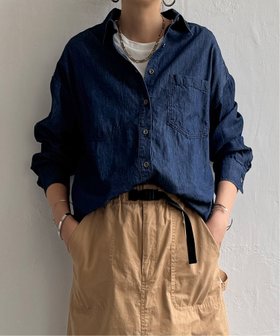【エルビーシー/LBC】のライトオンスデニムシャツ 人気、トレンドファッション・服の通販 founy(ファニー) ファッション Fashion レディースファッション Fashion for Women トップス・カットソー Cut & Sew Tops シャツ・ブラウス・オフィスカジュアル Elegant Blouses & Button-Ups インナー Innerwear シンプル Simple, Minimal デニム Denim, Jeans Material トレンド Trend, Trending Now |ID:prp329100004731525