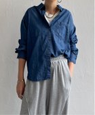 【エルビーシー/LBC】のライトオンスデニムシャツ 人気、トレンドファッション・服の通販 founy(ファニー) ファッション Fashion レディースファッション Fashion for Women トップス・カットソー Cut & Sew Tops シャツ・ブラウス・オフィスカジュアル Elegant Blouses & Button-Ups インナー Innerwear シンプル Simple, Minimal デニム Denim, Jeans Material トレンド Trend, Trending Now thumbnail ブルー|ID: prp329100004731525 ipo3291000000034175403