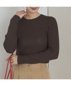 【アーバンリサーチ ドアーズ/URBAN RESEARCH DOORS】のラメリブプルオーバー BROWN|ID: prp329100004731533 ipo3291000000034265725