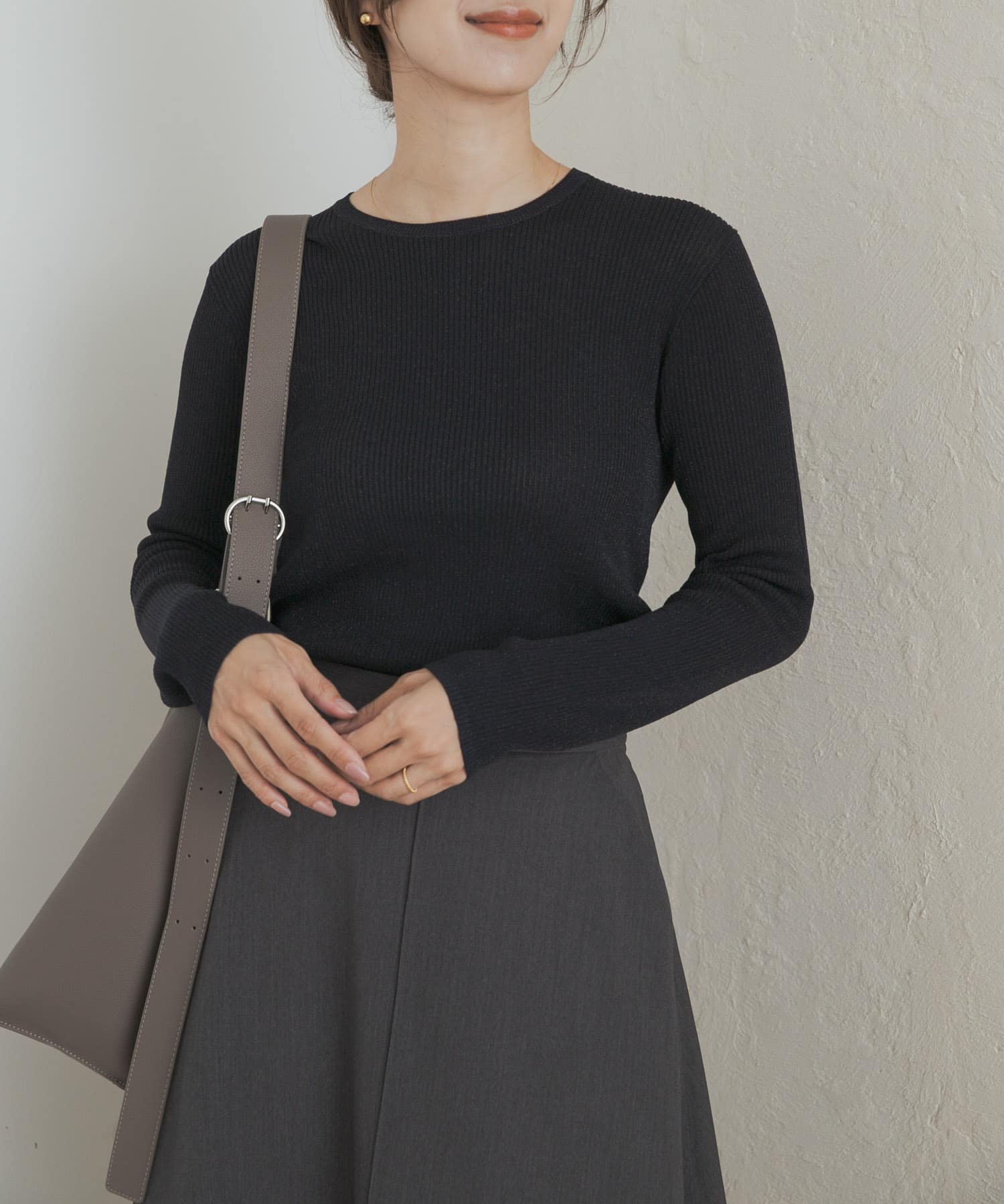 【アーバンリサーチ ドアーズ/URBAN RESEARCH DOORS】のラメリブプルオーバー インテリア・キッズ・メンズ・レディースファッション・服の通販 founy(ファニー) 　ファッション　Fashion　レディースファッション　Fashion for Women　トップス・カットソー　Cut & Sew Tops　カジュアルプルオーバー・ニットトップス　Pullovers & Knit Tops / Casual Pullovers　2025年　2025　2025-2026秋冬・A/W　Autumn/Winter 2025–26 AW25–26　冬　Winter / This Winter　インナー　Innerwear　カーディガン　Cardigan, Knitwear　シンプル　Simple, Minimal　ジャケット　Jacket, Outerwear　フィット　Fit, Slim Fit　A/W・秋冬　Autumn/Winter　NAVY|ID: prp329100004731533 ipo3291000000034265730