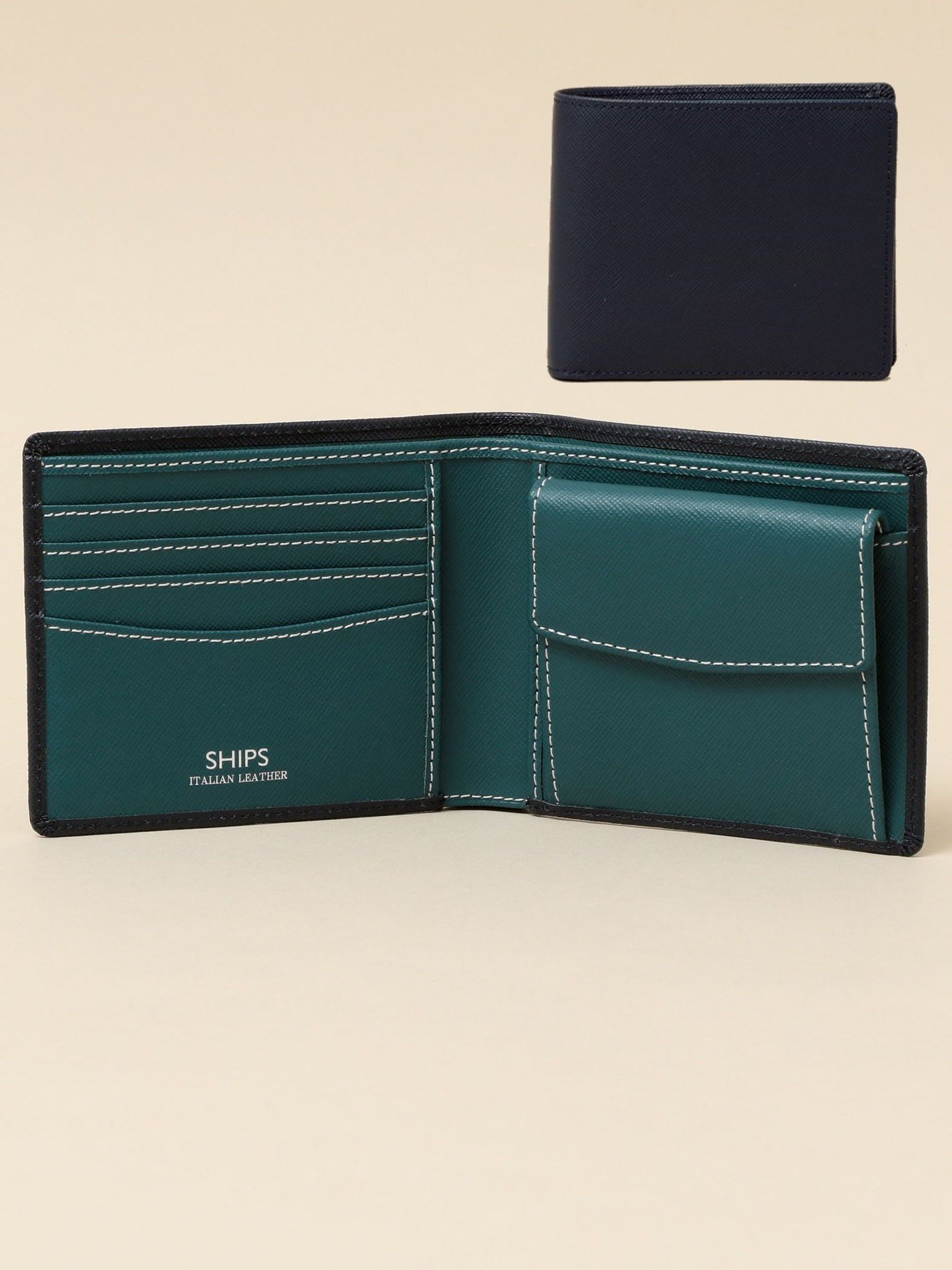 【シップス/SHIPS / MEN】の【WEB限定】SHIPS 【SAFFIANO LEATHER】2トーン 2つ折 ウォレット(財布) インテリア・キッズ・メンズ・レディースファッション・服の通販 founy(ファニー) 　ファッション　Fashion　メンズファッション　Fashion for Men　ウォレット　Wallet　財布　Wallet, Purse　ベーシック　Basic, Essential　エレガント 上品　Elegant　ネイビー|ID: prp329100004731777 ipo3291000000034961791