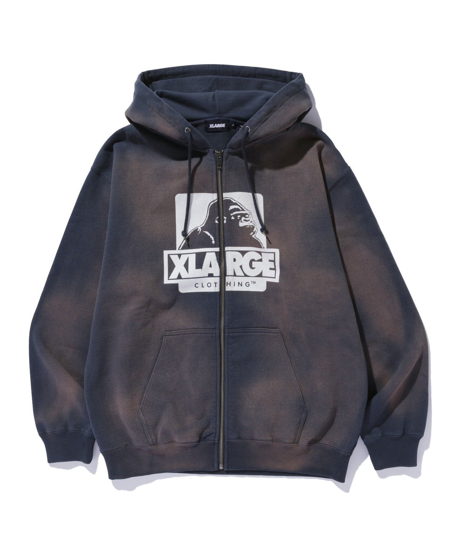 【エクストララージ/XLARGE / MEN】のDISCHARGE PRINTED OG ZIP HD SWEATSHIRT インテリア・キッズ・メンズ・レディースファッション・服の通販 founy(ファニー) 　ファッション　Fashion　メンズファッション　Fashion for Men　トップス・カットソー　Cut & Sew Tops　パーカー・フーディー / カジュアルコーデ　Hoodies & Parkas　メンズシャツ　Shirts　フロント　Front, Front Design　プリント　Print, Printed Pattern　ベーシック　Basic, Essential　NAVY|ID: prp329100004731841 ipo3291000000034179242