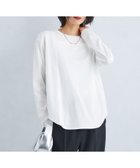 【ユナイテッドアローズ/UNITED ARROWS】のラウンドヘム スムース ロングスリーブ プルオーバー カットソー OFF WHITE|ID: prp329100004731850 ipo3291000000034288324