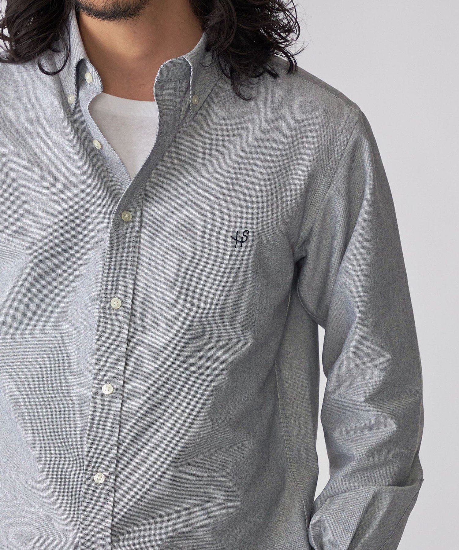 【シップス/SHIPS / MEN】の【WEB限定】SHIPS 防シワ・吸水速乾 Drymix ワンポイントロゴボタンダウンシャツ インテリア・キッズ・メンズ・レディースファッション・服の通販 founy(ファニー) 　ファッション　Fashion　メンズファッション　Fashion for Men　カーディガン　Cardigan, Knitwear　吸水　Absorbent, Quick-Dry　ジャケット　Jacket, Outerwear　スタイリッシュ　Stylish, Fashionable　定番　Standard, Basic Item　おすすめ　Recommended / Our Picks　ビジネス 仕事 通勤　Business / Work / Commuting　グレー|ID: prp329100004731858 ipo3291000000034708692