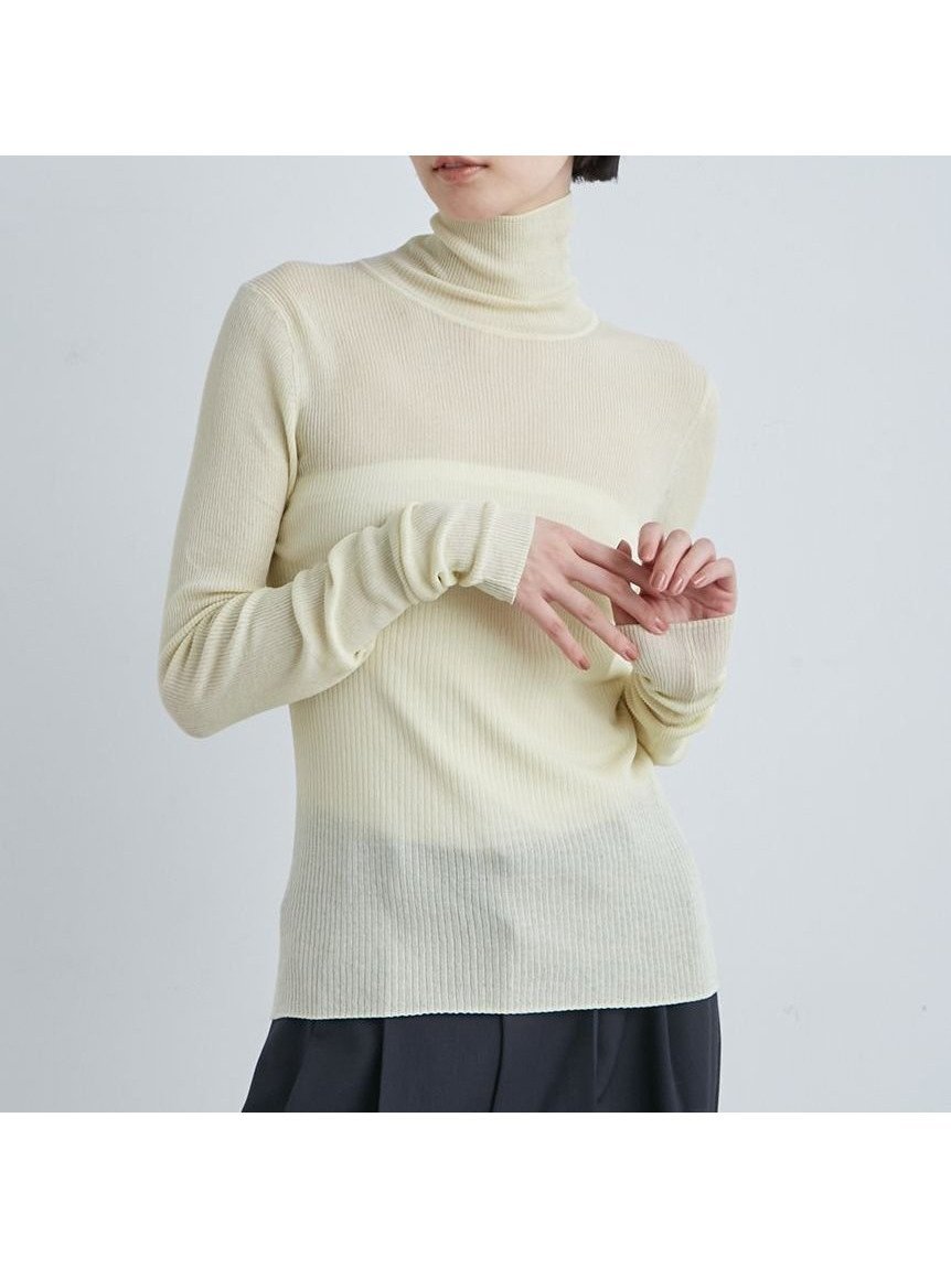 【ミースロエ/MIESROHE】のタートルシアーリブニット インテリア・キッズ・メンズ・レディースファッション・服の通販 founy(ファニー) 　雑誌掲載アイテム　Magazine Picks & Fashion Features　ファッション雑誌　Fashion Magazines　ストーリィ　STORY　ヴェリィ　VERY　オッジ　Oggi　クラッシィ　CLASSY.　ファッション　Fashion　レディースファッション　Fashion for Women　トップス・カットソー　Cut & Sew Tops　ニット　Knit Tops & Sweaters　1月号　January Issue　2月号　February Issue, Feb. Edition　3月号　March Issue　スマート　Smart, Elegant　定番　Standard, Basic Item　洗える　Machine Washable　秋　Autumn　雑誌　Magazine, Fashion Magazine　YEL[032]|ID: prp329100004731908 ipo3291000000034542476