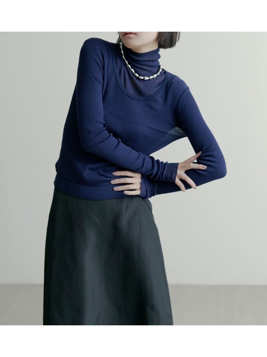 【ミースロエ/MIESROHE】のタートルシアーリブニット インテリア・キッズ・メンズ・レディースファッション・服の通販 founy(ファニー) 　雑誌掲載アイテム　Magazine Picks & Fashion Features　ファッション雑誌　Fashion Magazines　ストーリィ　STORY　ヴェリィ　VERY　オッジ　Oggi　クラッシィ　CLASSY.　ファッション　Fashion　レディースファッション　Fashion for Women　トップス・カットソー　Cut & Sew Tops　ニット　Knit Tops & Sweaters　1月号　January Issue　2月号　February Issue, Feb. Edition　3月号　March Issue　スマート　Smart, Elegant　定番　Standard, Basic Item　洗える　Machine Washable　秋　Autumn　雑誌　Magazine, Fashion Magazine　NVY[089]|ID: prp329100004731908 ipo3291000000034542479