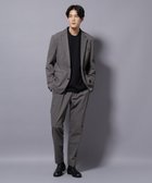 【ナノ ユニバース/nano universe / MEN】の「Damerino」 ナイロンストレッチトリコットセットアップ チャコール3|ID: prp329100004731928 ipo3291000000034343358