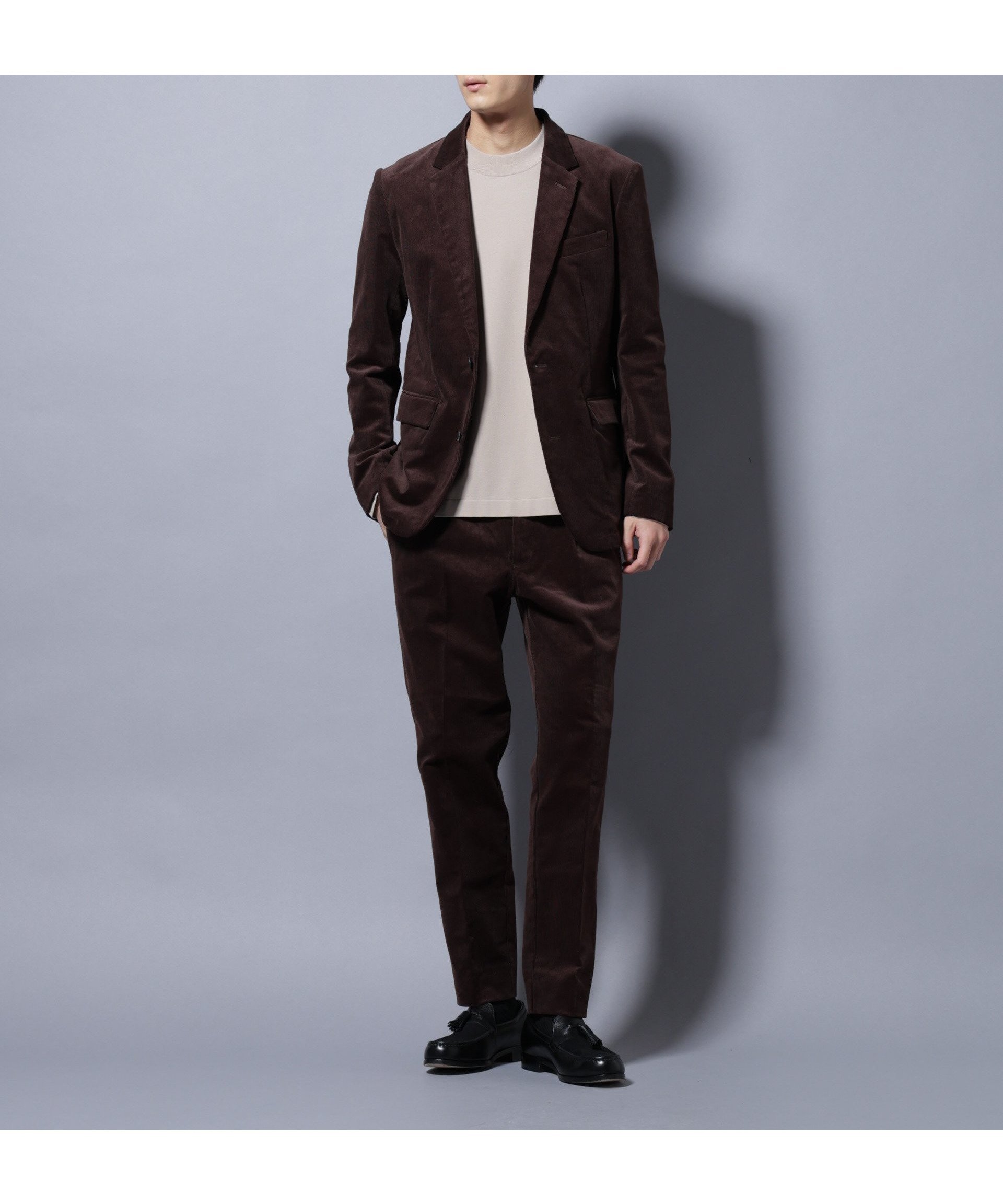 【ナノ ユニバース/nano universe / MEN】の「Damerino」コットンコーデュロイストレッチセットアップ インテリア・キッズ・メンズ・レディースファッション・服の通販 founy(ファニー) 　ファッション　Fashion　メンズファッション　Fashion for Men　セットアップ　Matching Sets　イタリア　Italy　インナー　Innerwear　クラシック　Classic, Timeless Style　コーデュロイ　Corduroy, Cord Fabric　ジャケット　Jacket, Outerwear　ストレッチ　Stretch, Stretchy Fabric　スーツ　Suit, Formalwear　セットアップ　Set-Up, Coordinated Outfit　定番　Standard, Basic Item　フィット　Fit, Slim Fit　フラップ　Flap, Flap Pocket　ポケット　Pocket, Pocket Detail　A/W・秋冬　Autumn/Winter　おすすめ　Recommended / Our Picks　エレガント 上品　Elegant　ビジネス 仕事 通勤　Business / Work / Commuting　2025年　2025　2025-2026秋冬・A/W　Autumn/Winter 2025–26 AW25–26　ブラウン|ID: prp329100004731933 ipo3291000000034278263