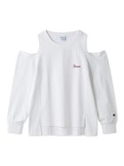 【フレイ アイディー/FRAY I.D】のChampion】オフショルロングTシャツ 人気、トレンドファッション・服の通販 founy(ファニー) ファッション Fashion レディースファッション Fashion for Women トップス・カットソー Cut & Sew Tops シャツ・ブラウス・オフィスカジュアル Elegant Blouses & Button-Ups ロングTシャツ・Tシャツ Longline T-Shirts & Tees 春 Spring カッティング Cutting Detail スタイリッシュ Stylish, Fashionable スポーティ Sporty, Casual Athletic スマート Smart, Elegant デニム Denim, Jeans Material バランス Balance, Style Balance フェミニン Feminine, Girly フロント Front, Front Design ボトム Bottoms, Lower Wear S/S・春夏 SS, Spring/Summer, Warm Season 夏 Summer thumbnail WHT[001]|ID: prp329100004731935 ipo3291000000034180027
