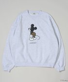 【フリークスストア/FREAK'S STORE】の別注 MICKEY MOUCE GRAPHIC SWEAT/ミッキーマウス プリントスウェット 25AW ライトグレー|ID: prp329100004731937 ipo3291000000034180070