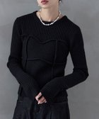 【ビーフラット/bflat】のアルパカタッチビスチェライクリブニット ブラック|ID: prp329100004731972 ipo3291000000034731227