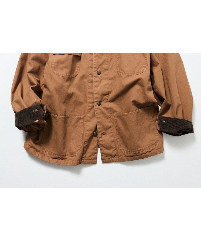 【フリークスストア/FREAK'S STORE】のビッグシルエット コーデュロイ切り替え ダックカバーオール ジャケット 【限定展開】 25AW インテリア・キッズ・メンズ・レディースファッション・服の通販 founy(ファニー) 　ファッション　Fashion　レディースファッション　Fashion for Women　アウター　Coat / Outerwear Collection　レディースジャケット・軽アウター　Jackets　ヴィンテージ　Vintage Style　カーゴパンツ　Cargo Pants, Utility Pants　キルティング　Quilted, Quilting　コーデュロイ　Corduroy, Cord Fabric　ジャケット　Jacket, Outerwear　スラックス　Slacks, Dress Pants　デニム　Denim, Jeans Material　トレンド　Trend, Trending Now　定番　Standard, Basic Item　人気　Popular, Best Seller　パーカー　Hoodie, Parka　ビッグ　Big, Oversized　フラップ　Flap, Flap Pocket　ボトム　Bottoms, Lower Wear　ポケット　Pocket, Pocket Detail　ワイド　Wide, Wide Fit　A/W・秋冬　Autumn/Winter　冬　Winter / This Winter　おすすめ　Recommended / Our Picks　2025年　2025　2025-2026秋冬・A/W　Autumn/Winter 2025–26 AW25–26　ベージュ|ID: prp329100004731974 ipo3291000000034524961