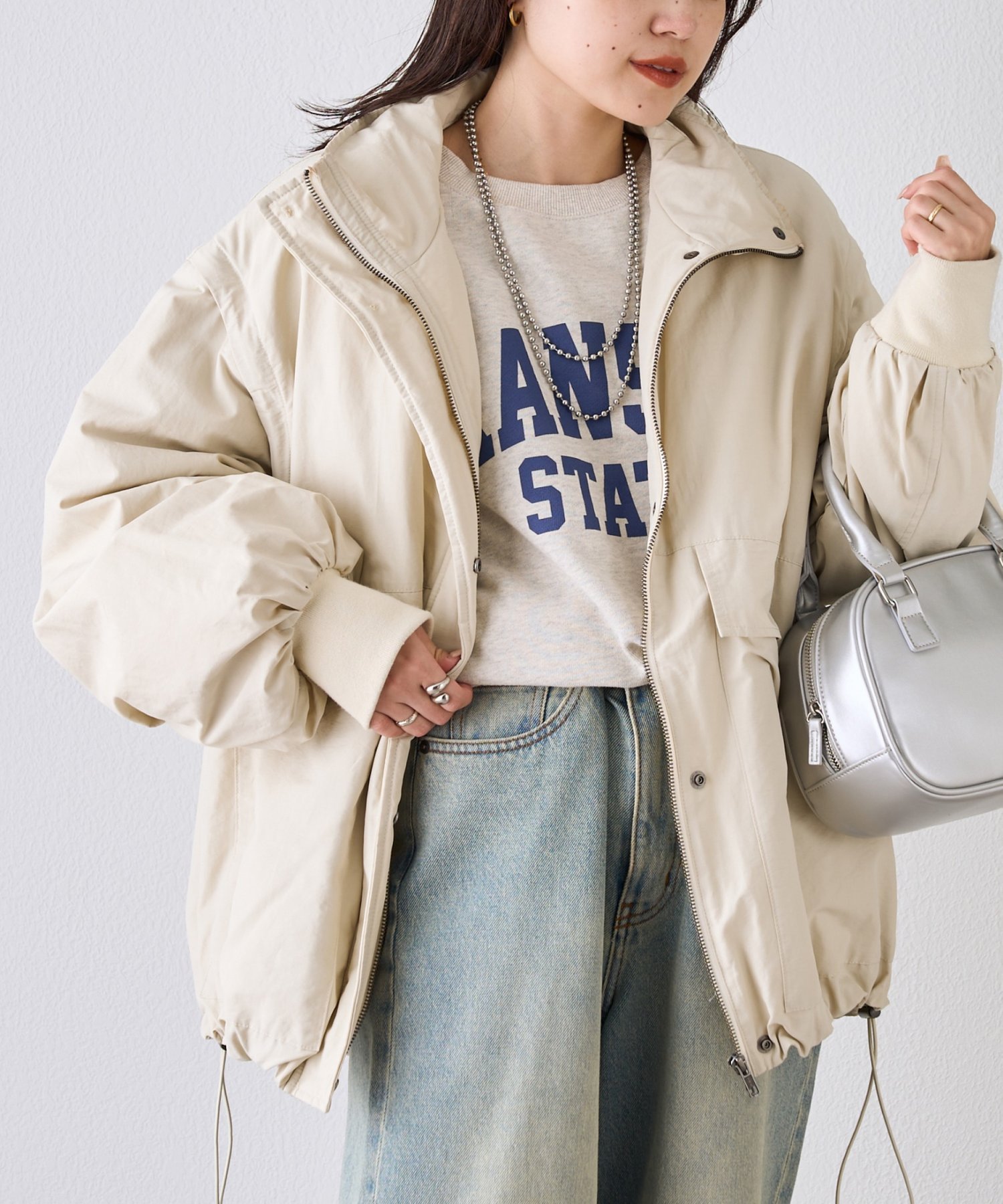 【チャオパニックティピー/CIAOPANIC TYPY】の【マルチウェイ】BIGポケットスタンドワークアウター インテリア・キッズ・メンズ・レディースファッション・服の通販 founy(ファニー) ファッション Fashion レディースファッション Fashion for Women アウター Coat / Outerwear Collection キャップ Cap, Baseball Cap 軽量 Lightweight, Ultra Light スウェット / スエット Sweatshirt, Sweatwear スニーカー Sneakers, Trainers デニム Denim, Jeans Material ベスト Vest, Waistcoat ミドル Middle Length, Mid Height ミリタリー Military, Army Style ロング Long, Long-Length おすすめ Recommended / Our Picks オフホワイト|ID: prp329100004731996 ipo3291000000034297901