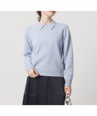 【ユナイテッドアローズ/UNITED ARROWS】のラインストーン ポロ ニット 人気、トレンドファッション・服の通販 founy(ファニー) ファッション Fashion レディースファッション Fashion for Women トップス・カットソー Cut & Sew Tops ニット Knit Tops & Sweaters カーディガン Cardigan, Knitwear クリスタル Crystal, Swarovski ストレート Straight, Straight Cut ストーン Stone, Gem-Like フレア Flare, Flared ベーシック Basic, Essential ワイド Wide, Wide Fit thumbnail LT.BLUE|ID: prp329100004732030 ipo3291000000035098702