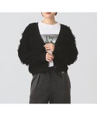 【ビームス ウイメン/BEAMS】のカット ジャカード フリンジ Vネック カーディガン 25AW 毛足 ふわふわ 人気、トレンドファッション・服の通販 founy(ファニー) ファッション Fashion レディースファッション Fashion for Women トップス・カットソー Cut & Sew Tops カーディガン・羽織り Layered Style Cardigans Vネックトップス V-Neck Tops / V-Cut Neckline Shirts カーディガン Cardigan, Knitwear キャミワンピース Cami Dress, Slip Dress シンプル Simple, Minimal ジャカード／ジャガード Jacquard, Woven Pattern ハイネック High Neck, Mock Neck フリンジ Fringe, Tassel ベーシック Basic, Essential ボーダー Border, Stripe A/W・秋冬 Autumn/Winter おすすめ Recommended / Our Picks 2025年 2025 2025-2026秋冬・A/W Autumn/Winter 2025–26 AW25–26 thumbnail BLACK|ID: prp329100004732042 ipo3291000000034967677