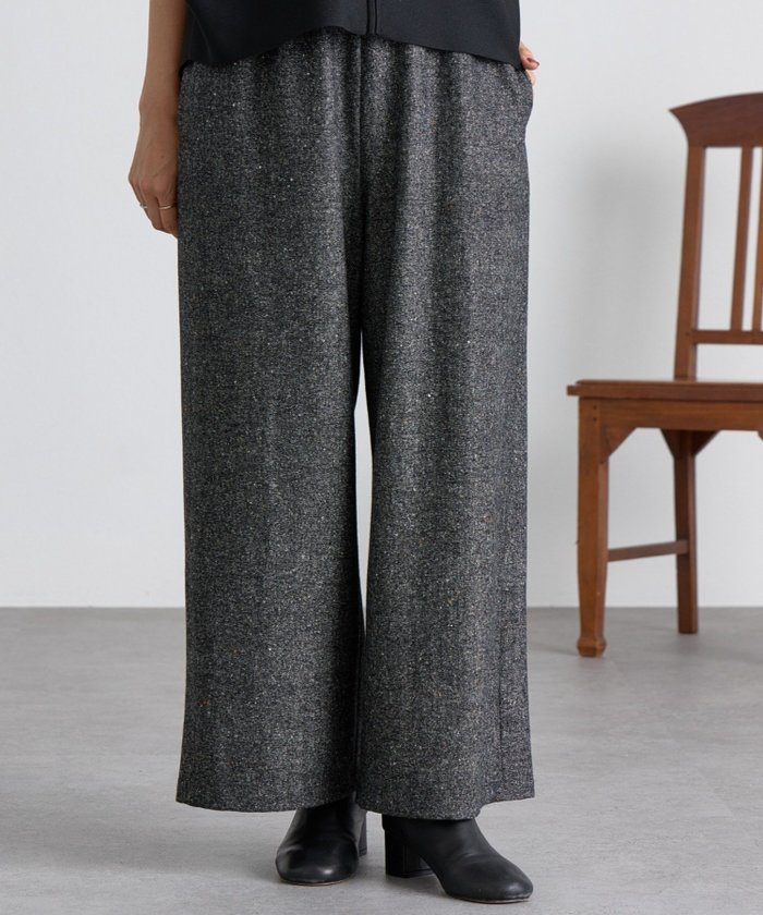 【ビアズリー/BEARDSLEY】のウエストリブネップツイードパンツ インテリア・キッズ・メンズ・レディースファッション・服の通販 founy(ファニー) https://founy.com/ ファッション Fashion レディースファッション Fashion for Women パンツ Pants & Trousers アクリル Acrylic Material カットソー Cut and Sewn Top ツイード Twill, Twill Weave ネップ Nepp, Slub Yarn ポケット Pocket, Pocket Detail A/W・秋冬 Autumn/Winter 再入荷 Restock / Back in Stock おすすめ Recommended / Our Picks |ID: prp329100004732061 ipo3291000000034286581