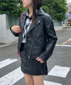 【アズノウアズ プラス/AS KNOW AS plus】のレギュラー フェイクレザーライダースジャケット セットアップ可能 ブラック|ID: prp329100004732072 ipo3291000000034501844