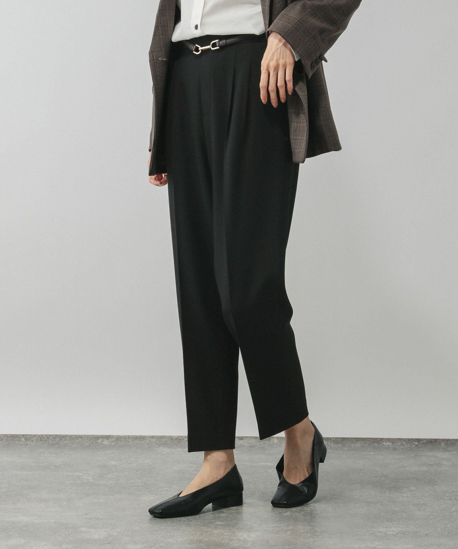 【グローバルワーク/GLOBAL WORK】のあったかウツクシルエットテーパードパンツ/575203 インテリア・キッズ・メンズ・レディースファッション・服の通販 founy(ファニー) 　ファッション　Fashion　レディースファッション　Fashion for Women　パンツ　Pants & Trousers　アクリル　Acrylic Material　カーディガン　Cardigan, Knitwear　ジップ　Zip, Zipper　ジャケット　Jacket, Outerwear　ストレッチ　Stretch, Stretchy Fabric　センター　Center, Center Line　人気　Popular, Best Seller　フラット　Flat, Flat Shoes　フロント　Front, Front Design　ポケット　Pocket, Pocket Detail　リラックス　Relax, Relaxed Fit　おすすめ　Recommended / Our Picks　ブラック09|ID: prp329100004732077 ipo3291000000034181312