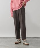 【グローバルワーク/GLOBAL WORK】のあったかウツクシルエットテーパードパンツ/575203 ブラウンチェック56|ID: prp329100004732077 ipo3291000000034181316