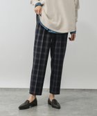 【グローバルワーク/GLOBAL WORK】のあったかウツクシルエットテーパードパンツ/575203 ネイビーチェック89|ID: prp329100004732077 ipo3291000000034181318